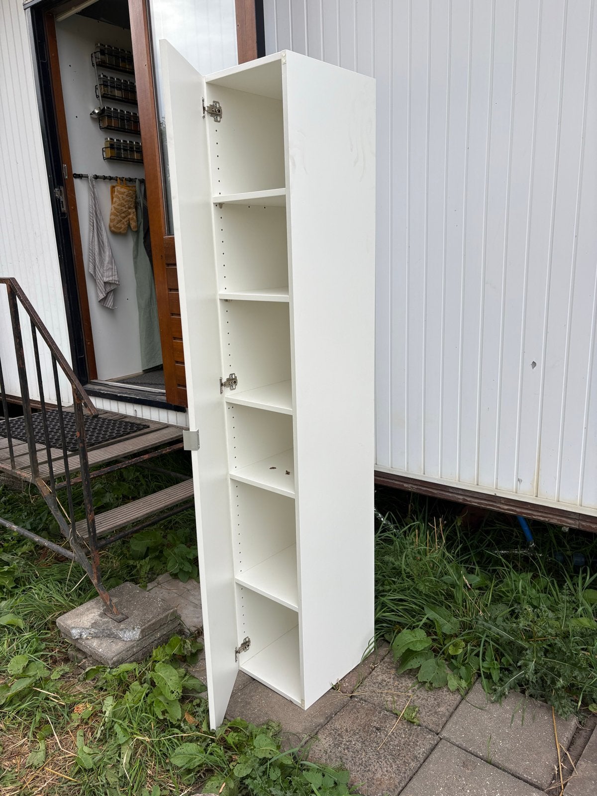 Witte smalle kast, Ophalen, Gebruikt
