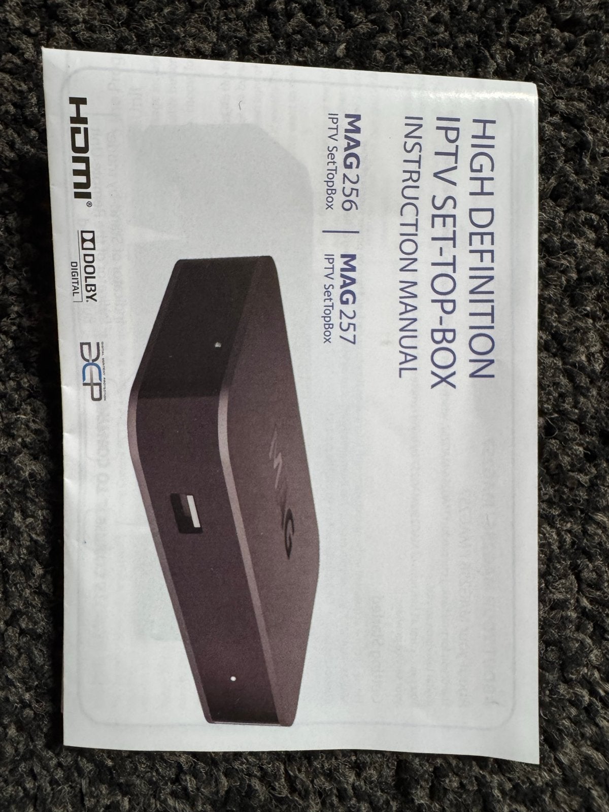 MAG 256 IPTV Set-Top Box - Compleet met afstandsbediening, Ophalen of Verzenden, Zo goed als nieuw, HDMI, Zonder harde schijf