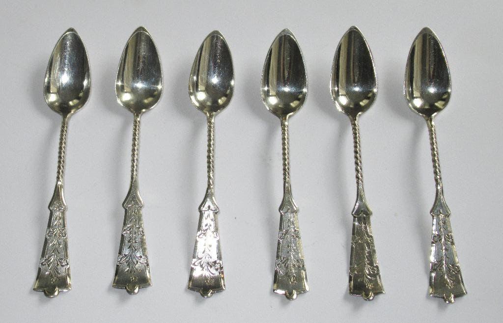 Antiek zilver koffielepels, AJ Driessen Schoonhoven ca 1930, Antiek en Kunst, Ophalen of Verzenden, Zilver