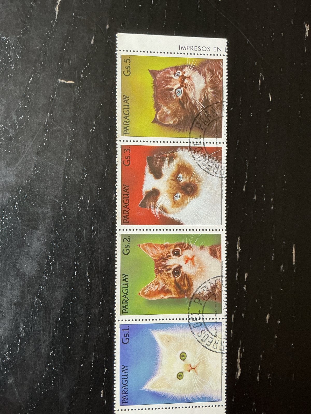 Paraguay postzegels met katten - Gestempeld, Postzegels en Munten, Postzegels | Thematische zegels, Ophalen of Verzenden, Gestempeld