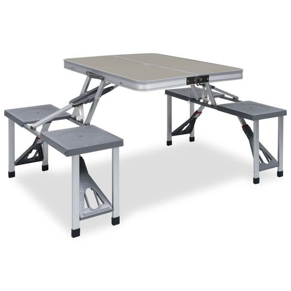 Campingtafel inklapbaar met 4 zitjes  nieuw in doos, Tuin en Terras, Ophalen, ., ., Inklapbaar