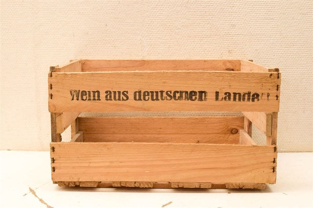 Houten kratje met tekst 44935, Ophalen of Verzenden, Gebruikt, Minder dan 50 cm