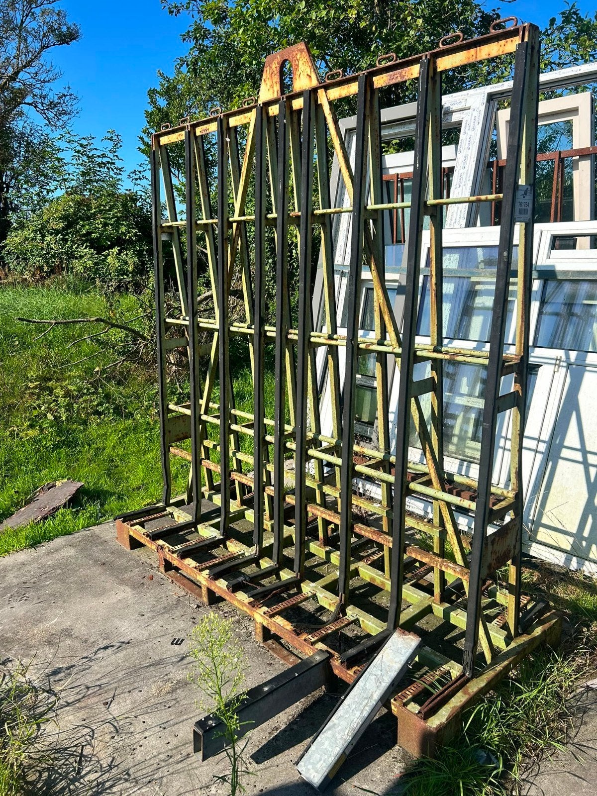 Mooie grote glasbok, Ophalen, Hout, 225 cm of meer, Deurkozijn