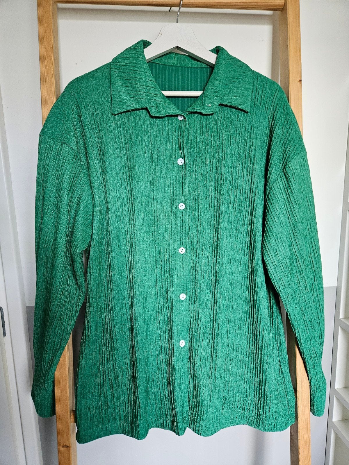 Groene Shein Blouse Maat M, Kleding | Dames, Blouses en Tunieken, Maat 38/40 (M), Ophalen of Verzenden, Zo goed als nieuw, SHEIN