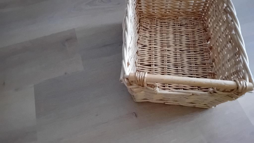 Mandje Rieten mandje 38 x 29 x 20 cm nieuw, Ophalen of Verzenden, Nieuw, Rechthoekig, Riet