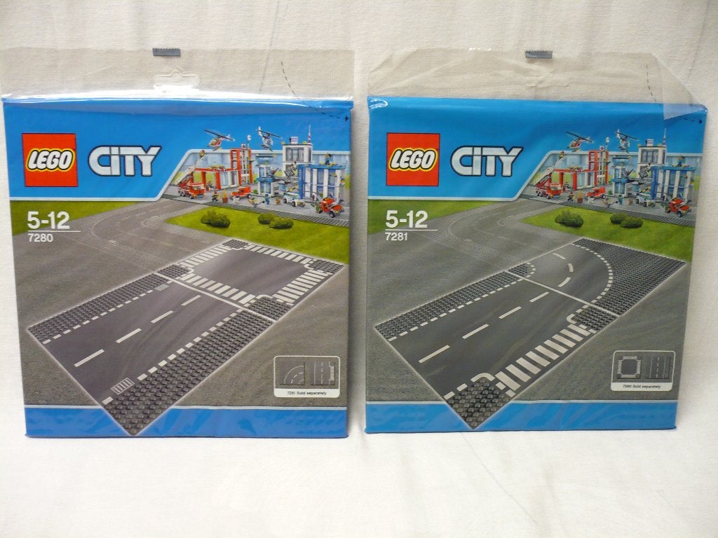 NIEUW Lego City 7280 rechte /kruising en 7281 bocht/ Tsplits, City, Lego, Nieuw, Ophalen of Verzenden