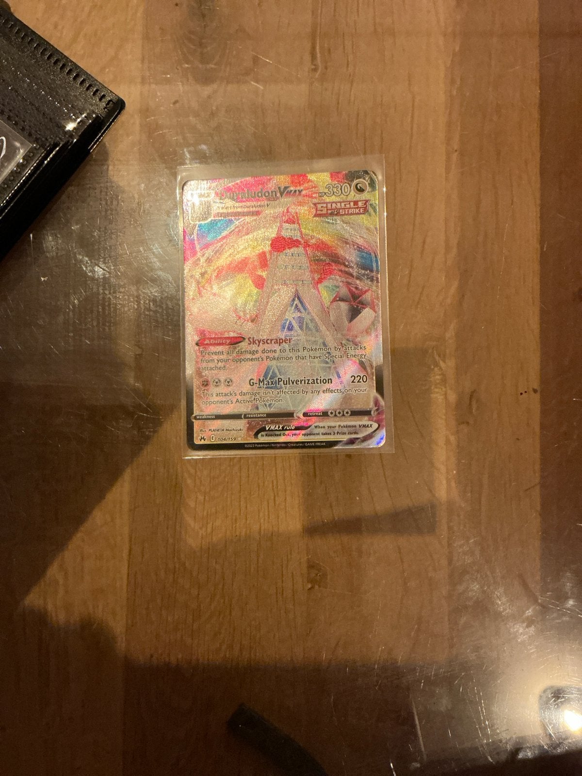 Duraludon VMAX Pokémon kaart - Single Strike, Ophalen of Verzenden, Zo goed als nieuw, Losse kaart