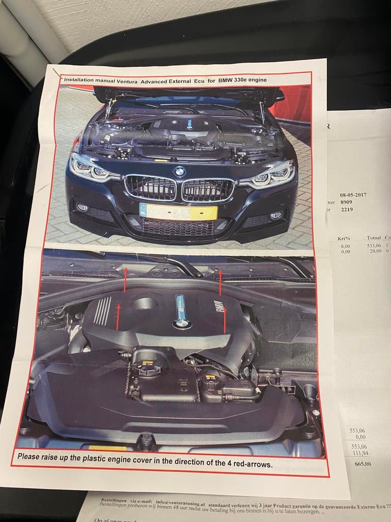 Ventura tuning F30 B48 330e hybrid 252hp => 314hp Vip-R, Verzenden