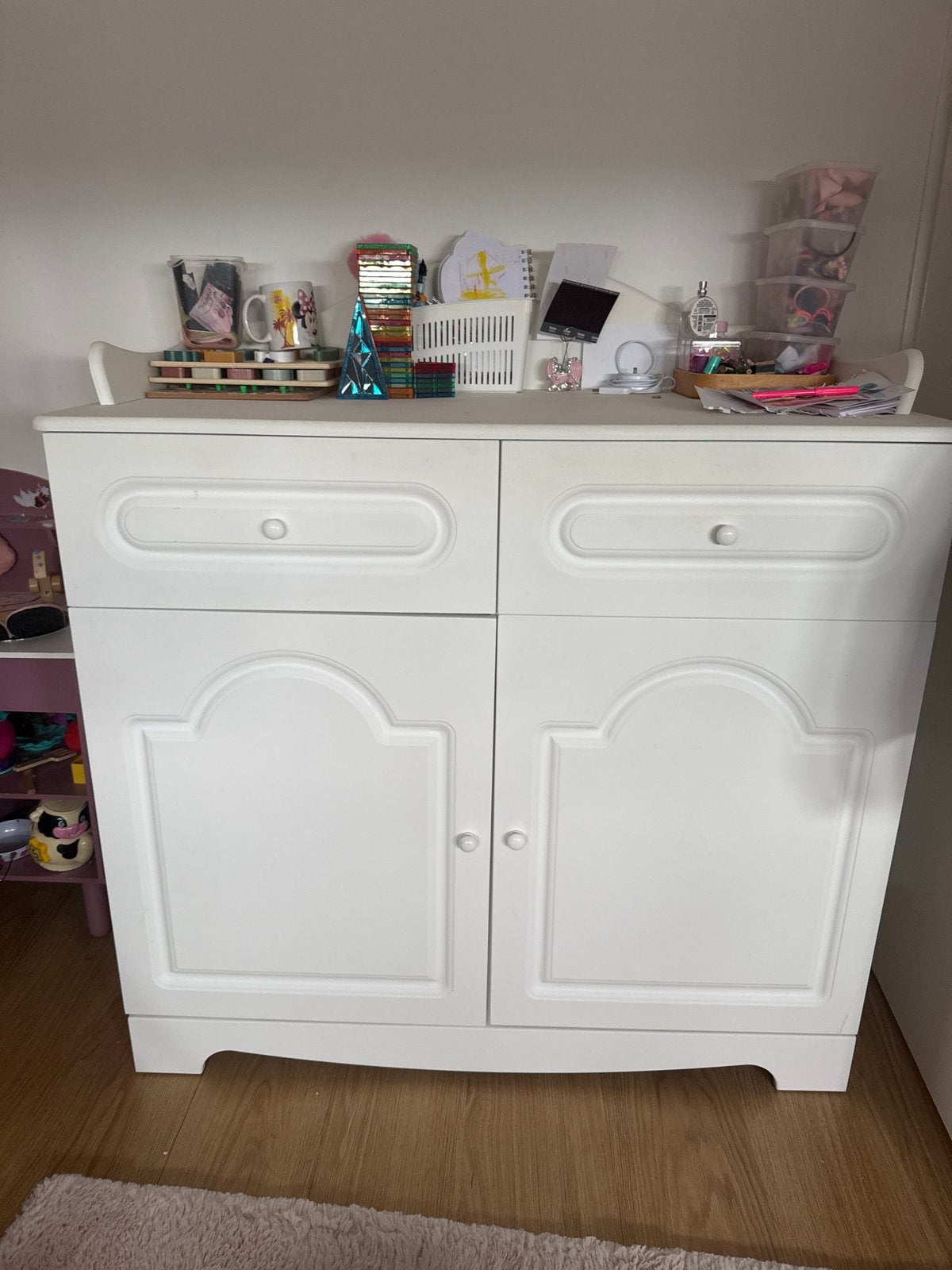 Born Lucky Babykamer Ohio 3 Delig Wit (ledikant, commode, ka, Ophalen, Gebruikt, Jongetje of Meisje