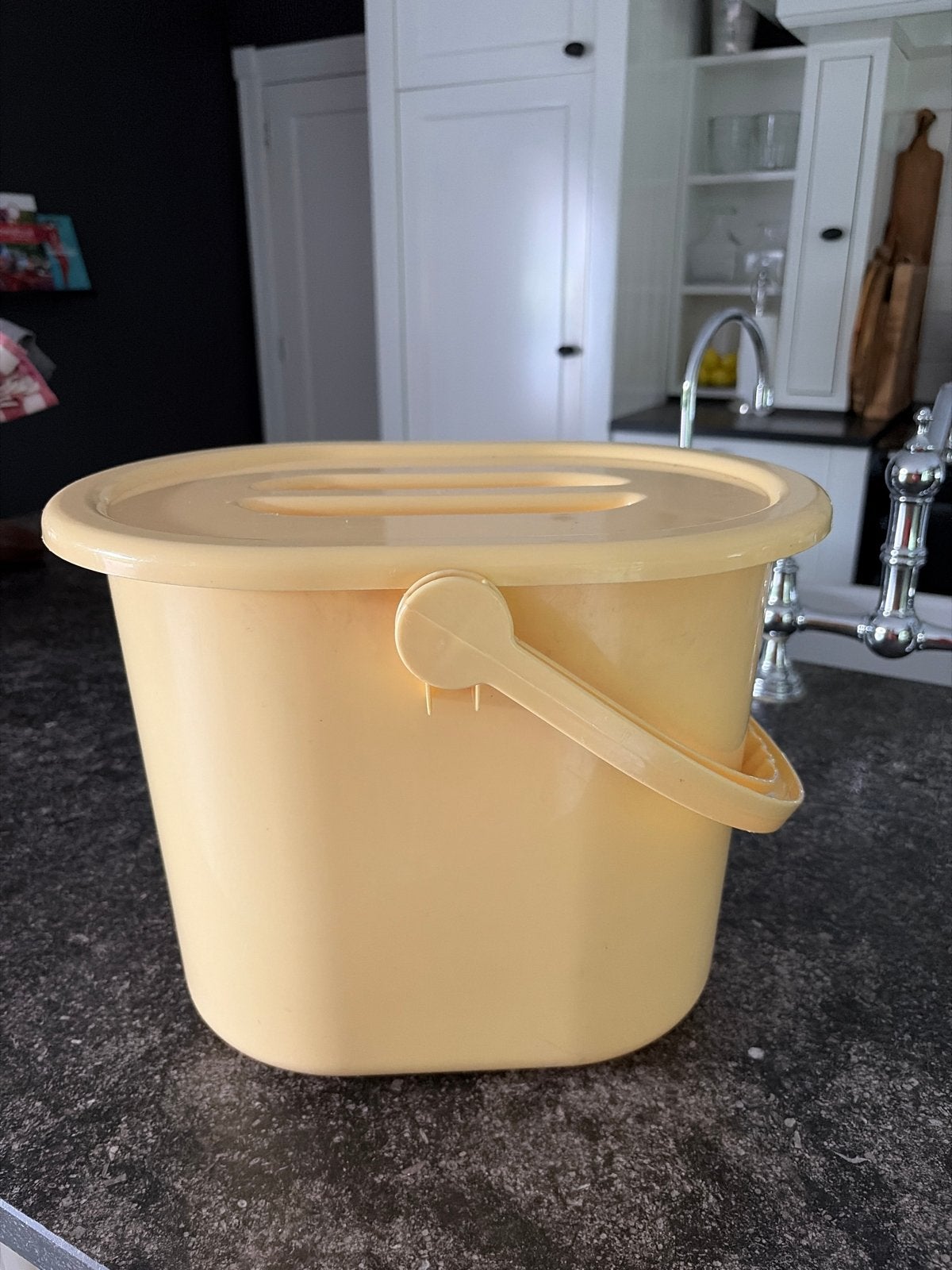 GRATIS | Bébé-jou Luieremmer - Geel - 15L, Ophalen, Gebruikt, Luieremmer, Bébé-jou