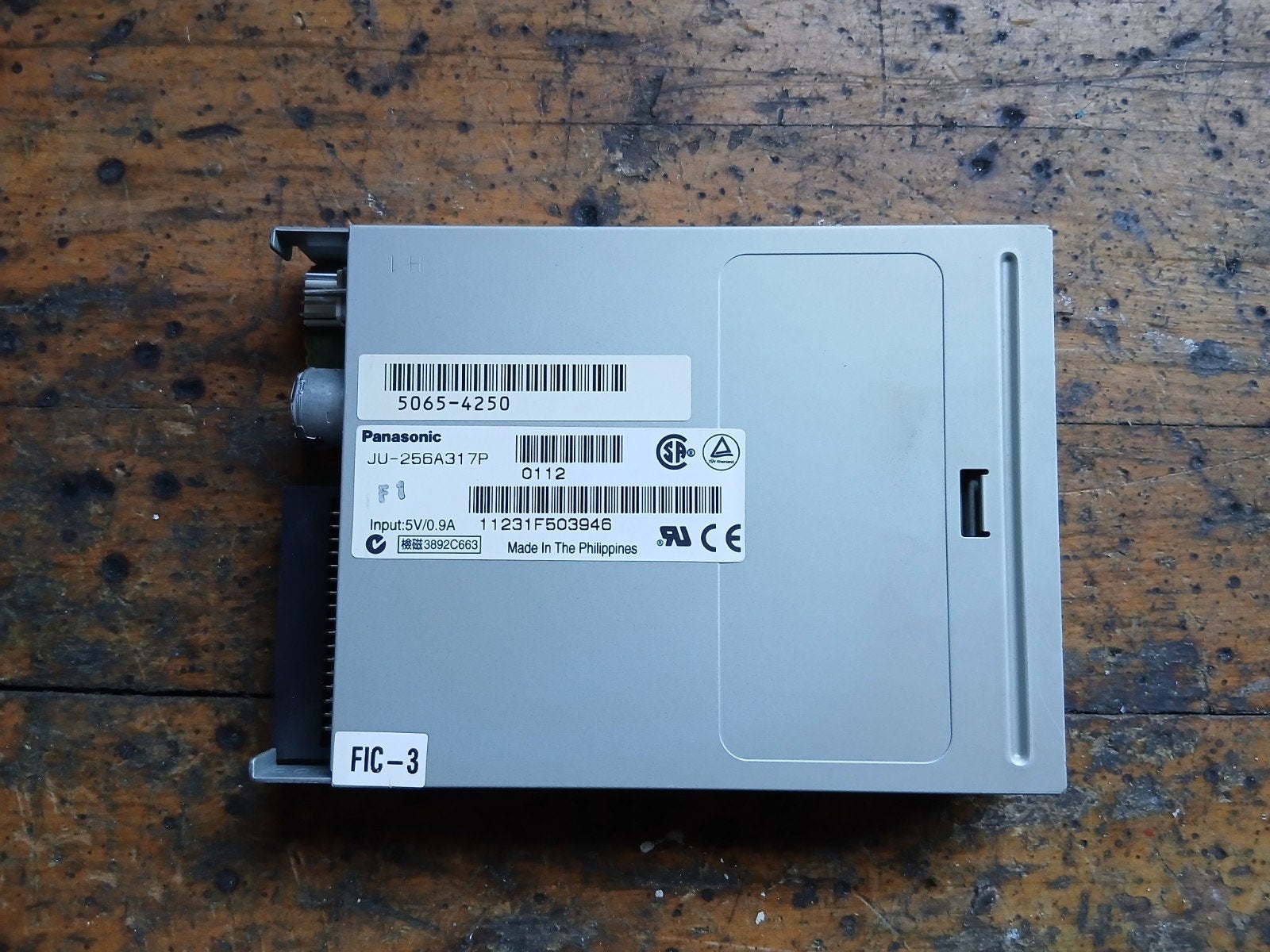 Panasonic JU-256A317P Floppy Disk Drive - Gebruikt, Computers en Software, Optische drives, Intern, Gebruikt, Onbekend, Ophalen of Verzenden