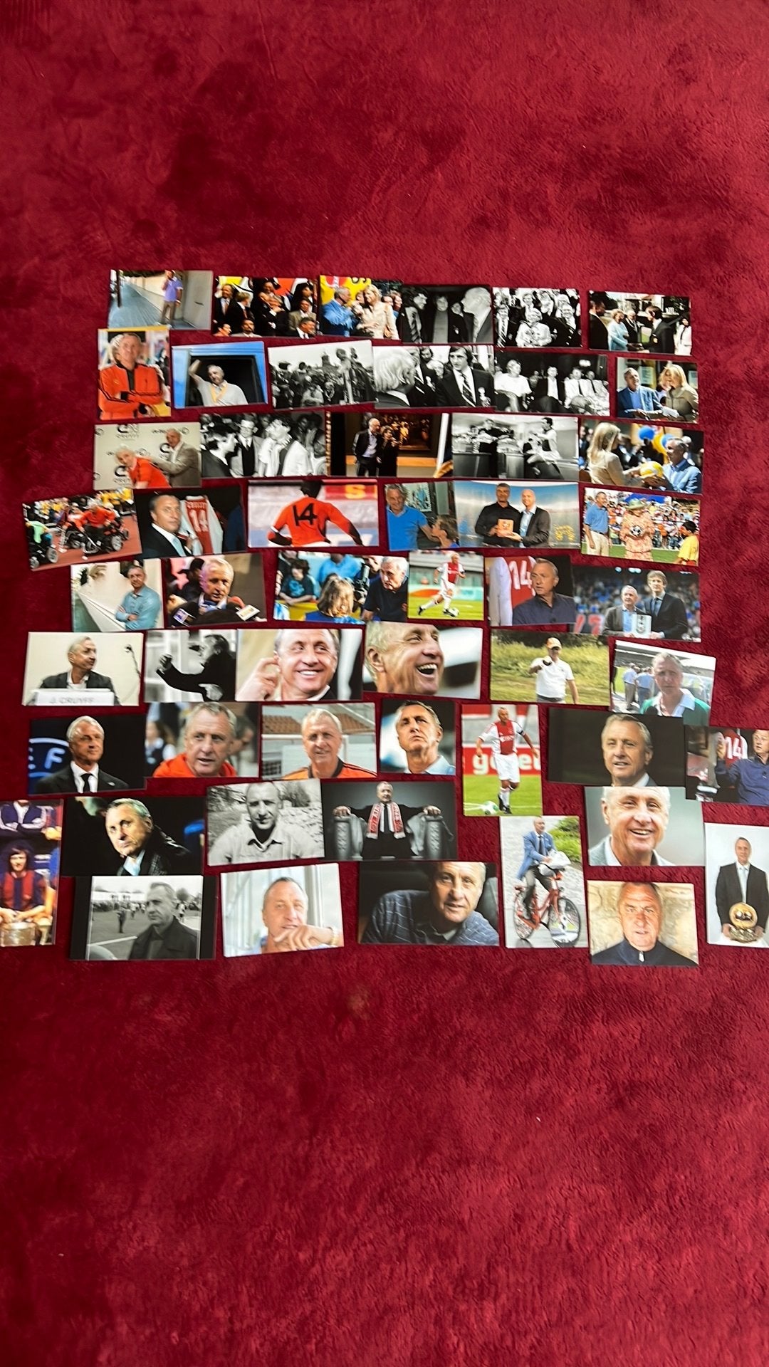 Partijtje verzameling JOHAN CRUIJFF foto collectie, Ophalen of Verzenden, Zo goed als nieuw, Foto of Kaart