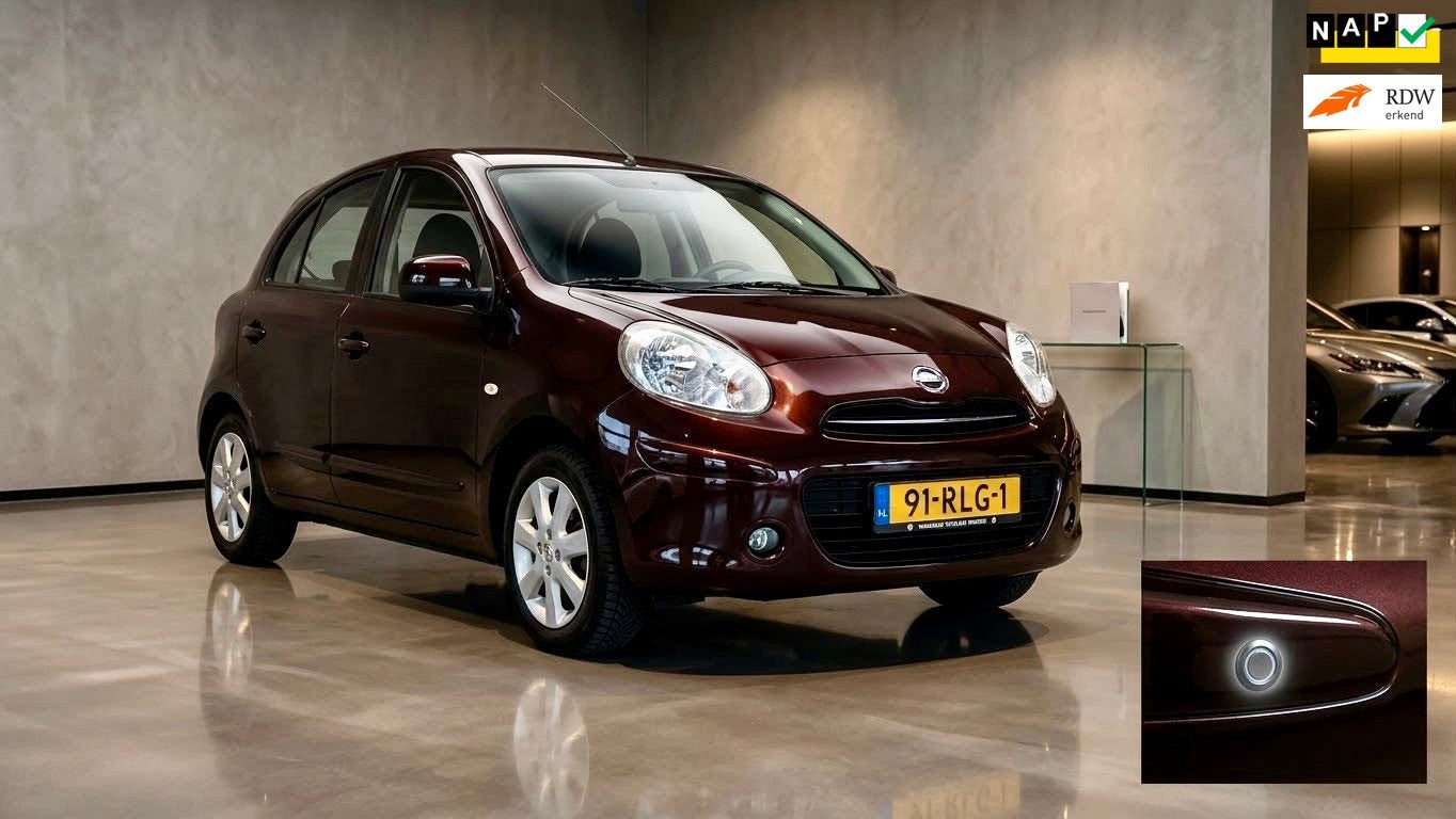 Nissan Micra 1.2 Connect Edition|Automaat|Airco|Nav.| Parkee, Auto's, Euro 5, Stof, Gebruikt, 31 €/maand