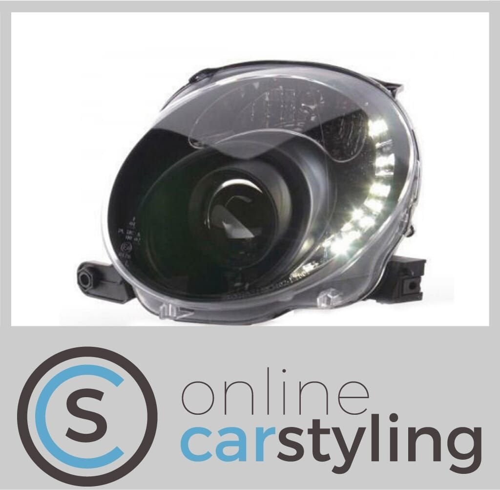 Koplampen Fiat 500 LED DRL, Auto-onderdelen, Verlichting, -, -, Nieuw, Ophalen of Verzenden