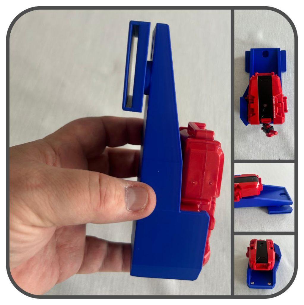 3D-geprinte Beyblade launcher clip (lang) blauw (€15,00), Ophalen of Verzenden, Nieuw
