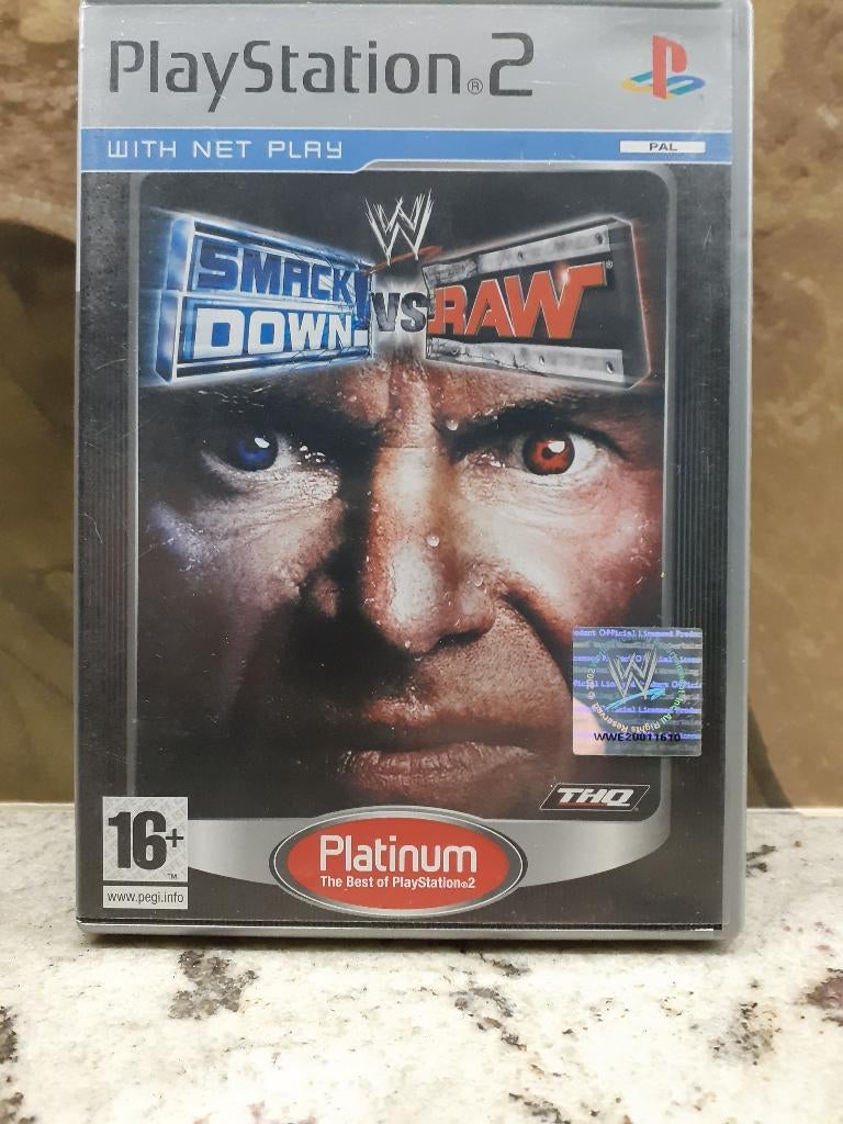 PS2 WWE Smackdown vs Raw, WWF, WCW, Wrestling, Vechten, 2 spelers, Ophalen of Verzenden, Zo goed als nieuw