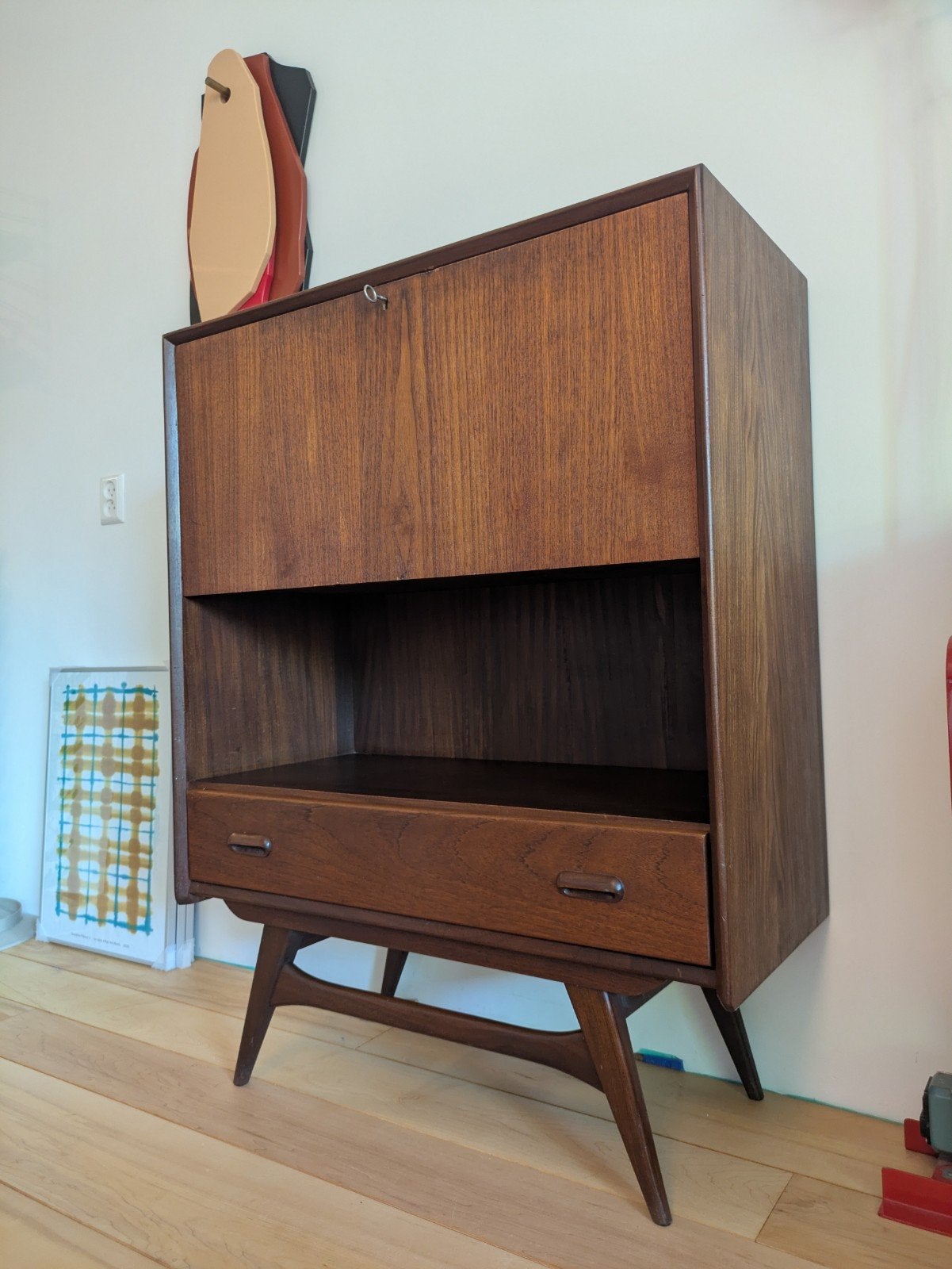 Louis van Teeffelen vintage design secretaire Wébé, Ophalen, Gebruikt, Deens Design, louis van Teeffelen, webe, pastoe, fristho