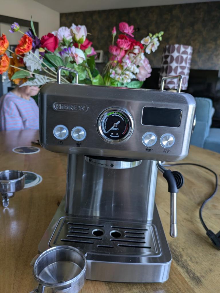 HiBREW H11 Espresso Apparaat - Zo goed als nieuw, Ophalen, Espresso apparaat, Gemalen koffie, Zo goed als nieuw