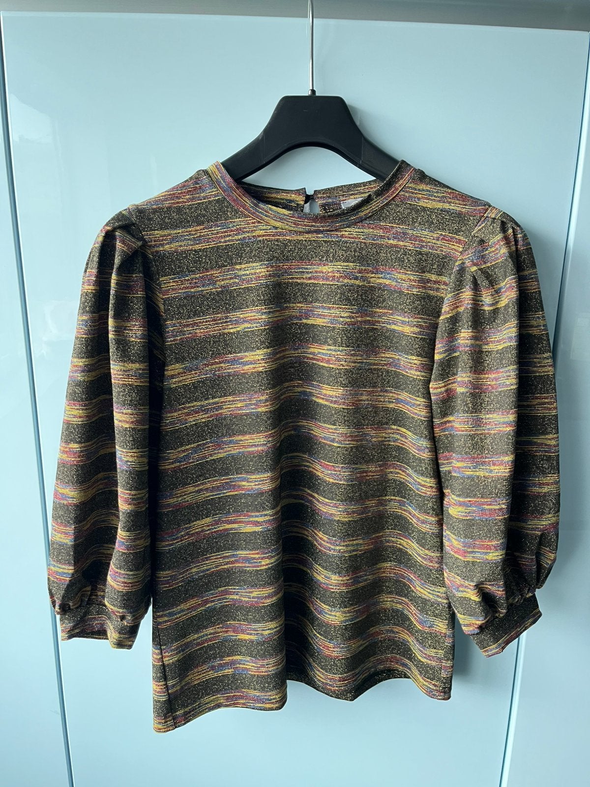 Geisha t shirt pofmouw gestreept maat 36 valt ruimer, Ophalen of Verzenden, Nieuw, Maat 36 (S), Overige kleuren