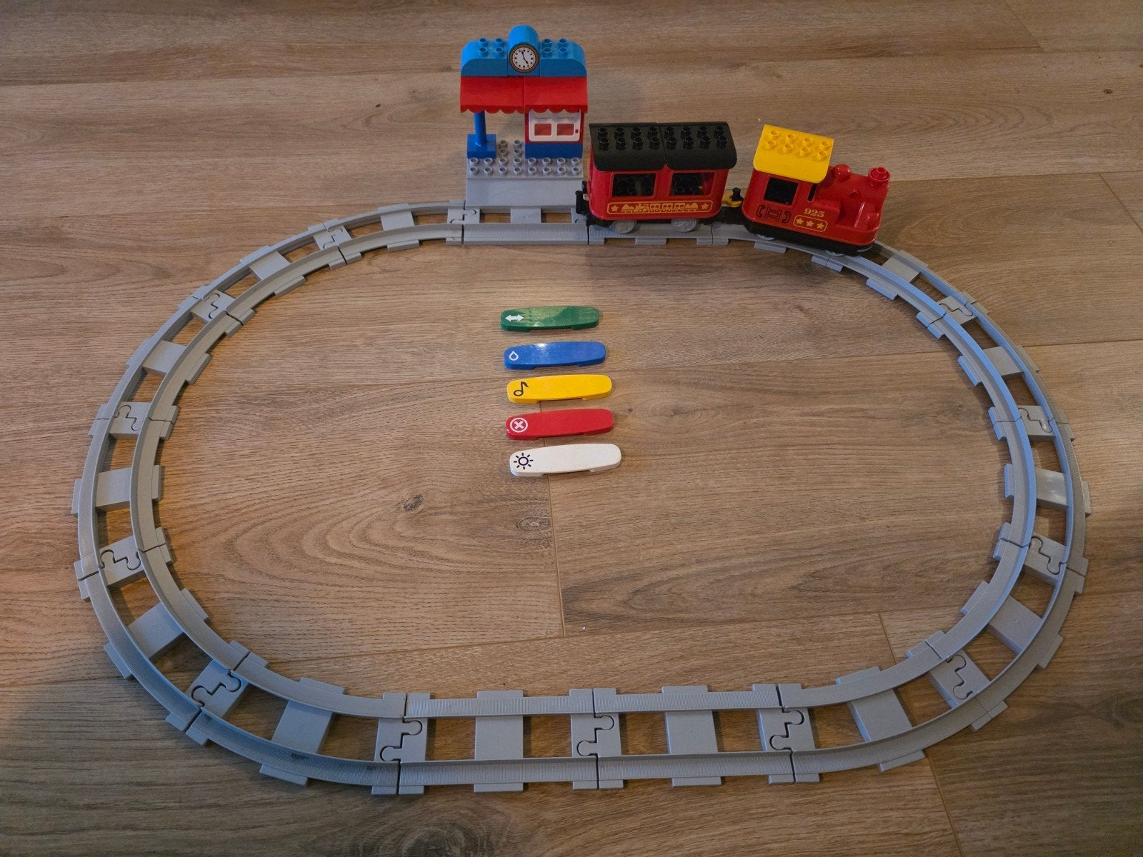 Lego Duplo Trein met app-bediening en gebruikssporen, Kinderen en Baby's, Ophalen of Verzenden, Gebruikt, Duplo