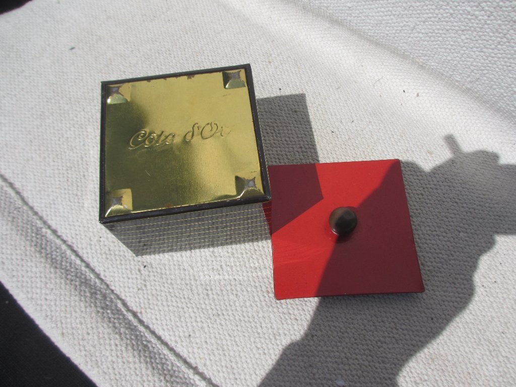 Blik Cote d’Or art deco stijl jaren 1920/ 30, Ophalen of Verzenden, Gebruikt, Koek(jes), Overige merken