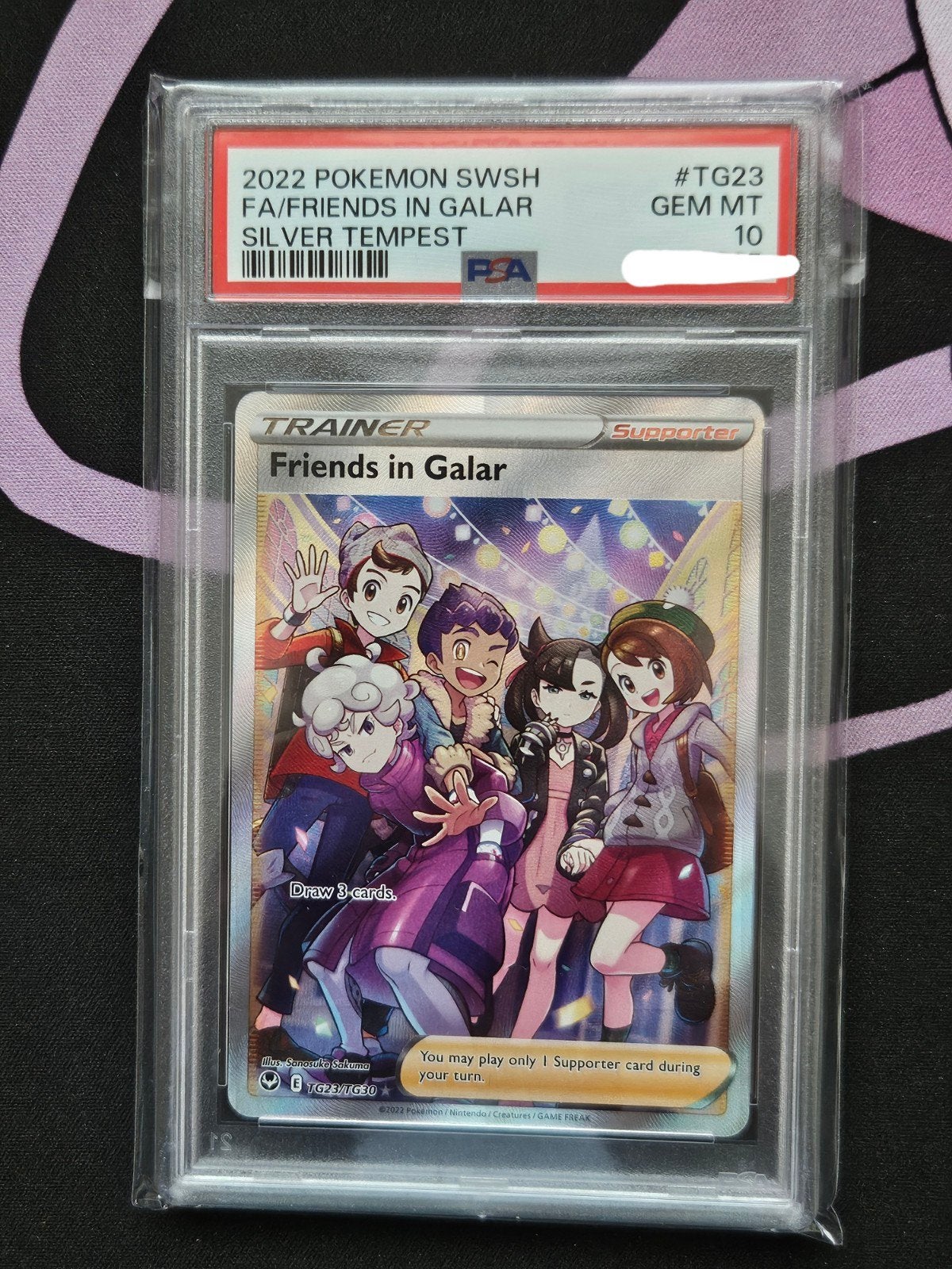 Pokemon Friends In Galar TG23/TG30 Silver Tempest 10 GEM MT, Ophalen of Verzenden, Zo goed als nieuw, Losse kaart, Foil