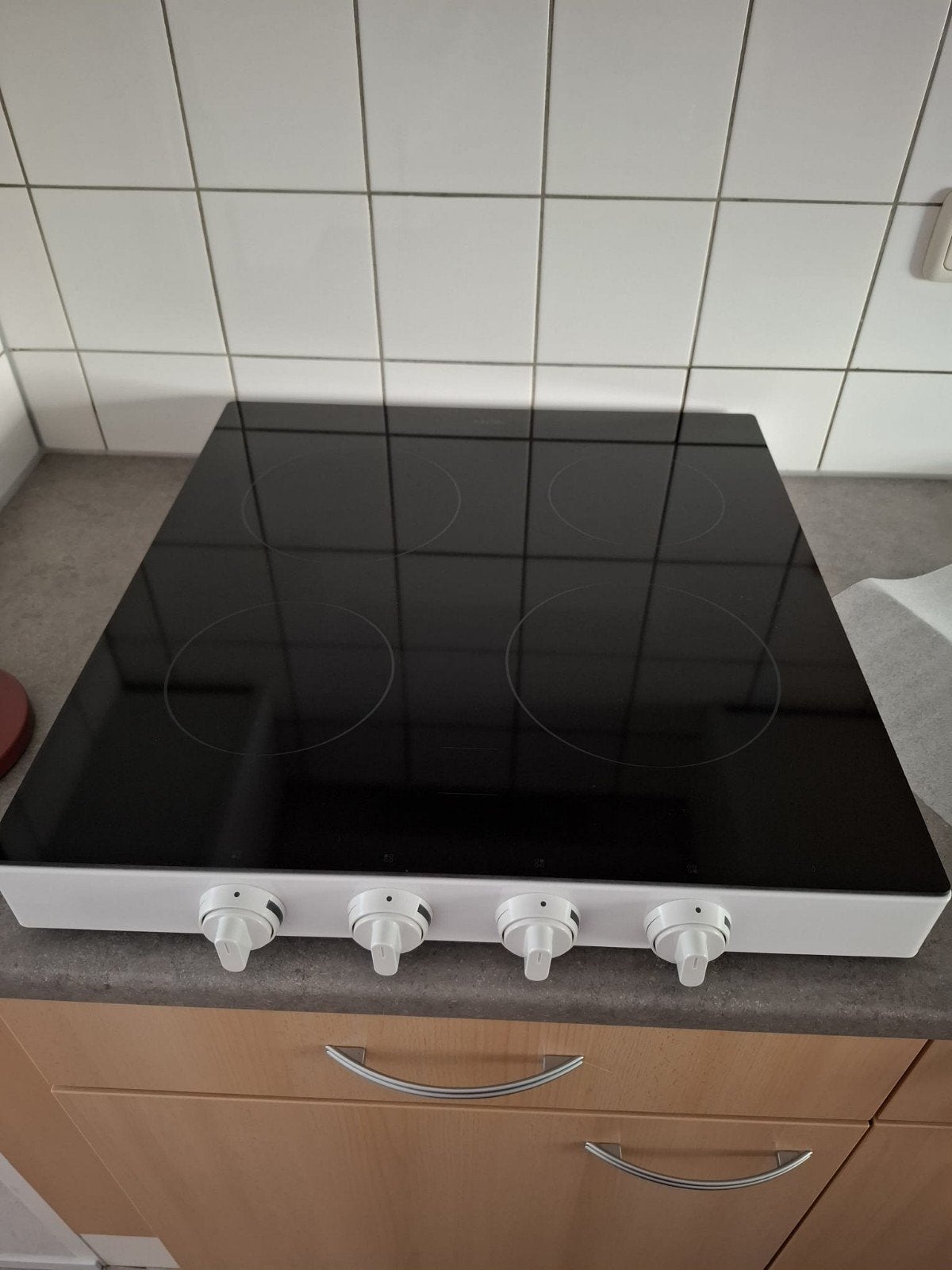Etna keramische kookplaat, als nieuw., Witgoed en Apparatuur, Keramisch, Zo goed als nieuw, Vrijstaand, 4 kookzones