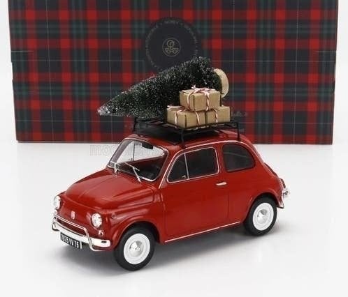 FIAT 500 L 1968 CHRISTMAS EDITION PACK 1:18 NOREV, 70-72 avenue de Bohlen 69120 Vaulx-en-Velin, Auto, Norev, Ophalen of Verzenden