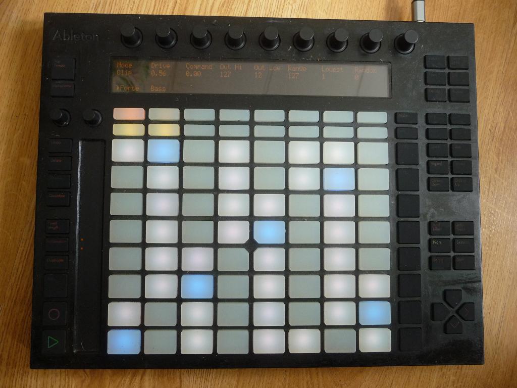 ableton push 1, Ophalen, Gebruikt