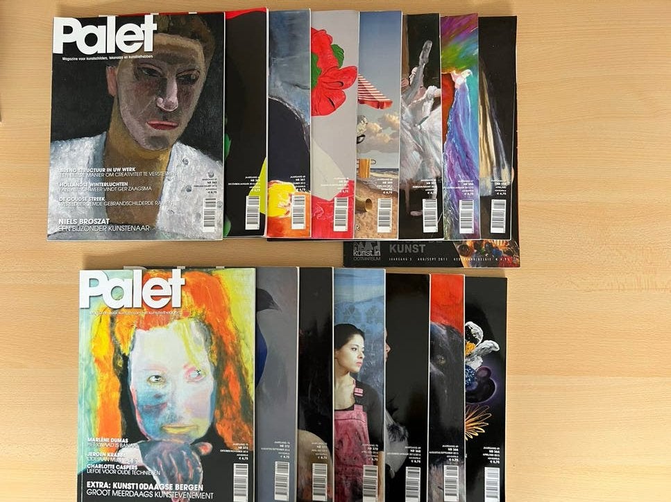 Palet Magazine: Kunsttijdschrift voor Kunstliefhebbers (16x), Boeken, Tijdschriften en Kranten, Verzenden, Gelezen, Overige typen
