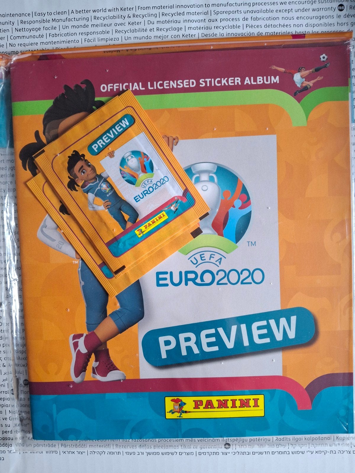 Panini Euro 2020 Preview Album met Stickers, Ophalen of Verzenden, Nieuw, Stickers en Plaatjes