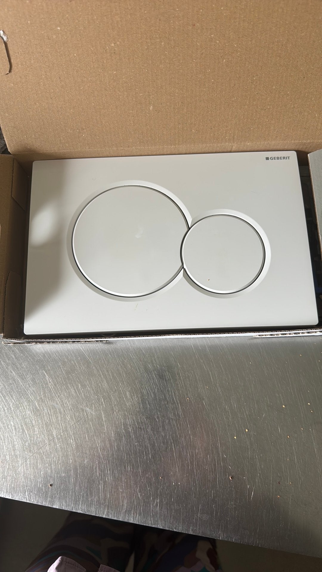Het bedieningspaneel Dual Flush voor Geberit inbouw toilet, Ophalen of Verzenden, Nieuw, Toilet