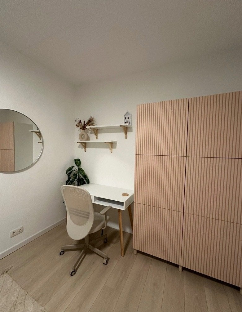 IKEA ronde spiegel 80 cm, Ophalen, Rond, Zo goed als nieuw, 75 tot 100 cm