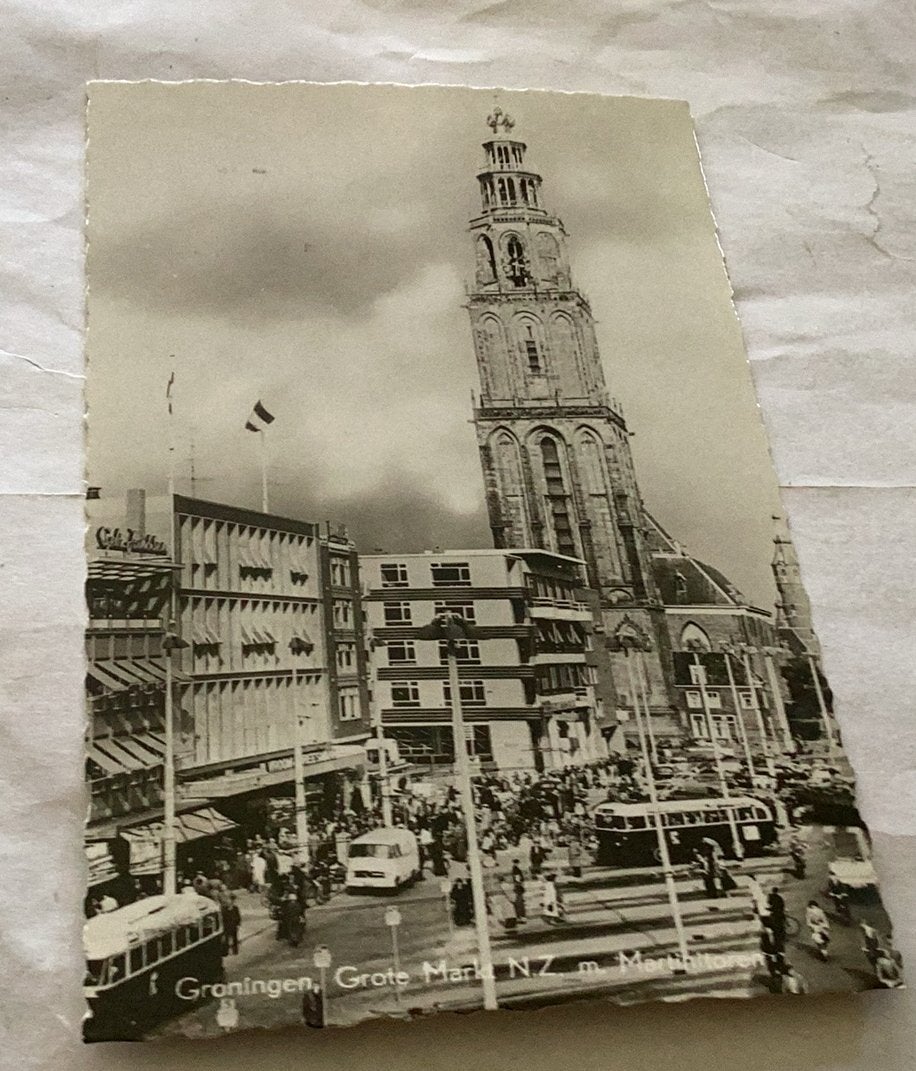 Groningen Grote Markt, Verzamelen, Ansichtkaarten | Nederland, Ophalen of Verzenden, Groningen