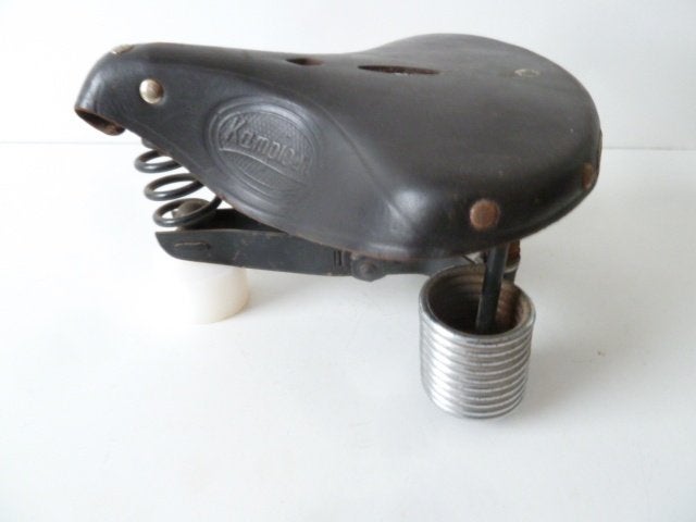 antieke fiets zadel leder oldtimer rijwiel vintage classic, Ophalen of Verzenden
