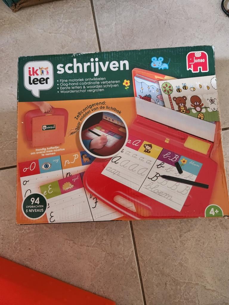 Jumbo Ik Leer Schrijven Lichtbak Educatief Speelgoed, Ophalen of Verzenden, Gebruikt, Taal en Lezen, Met licht
