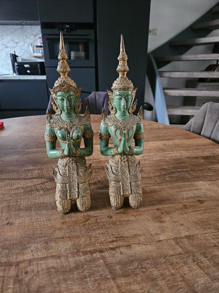 Set van 2 Poortwachters - 34 cm hoog, Ophalen of Verzenden, Zo goed als nieuw, Mens