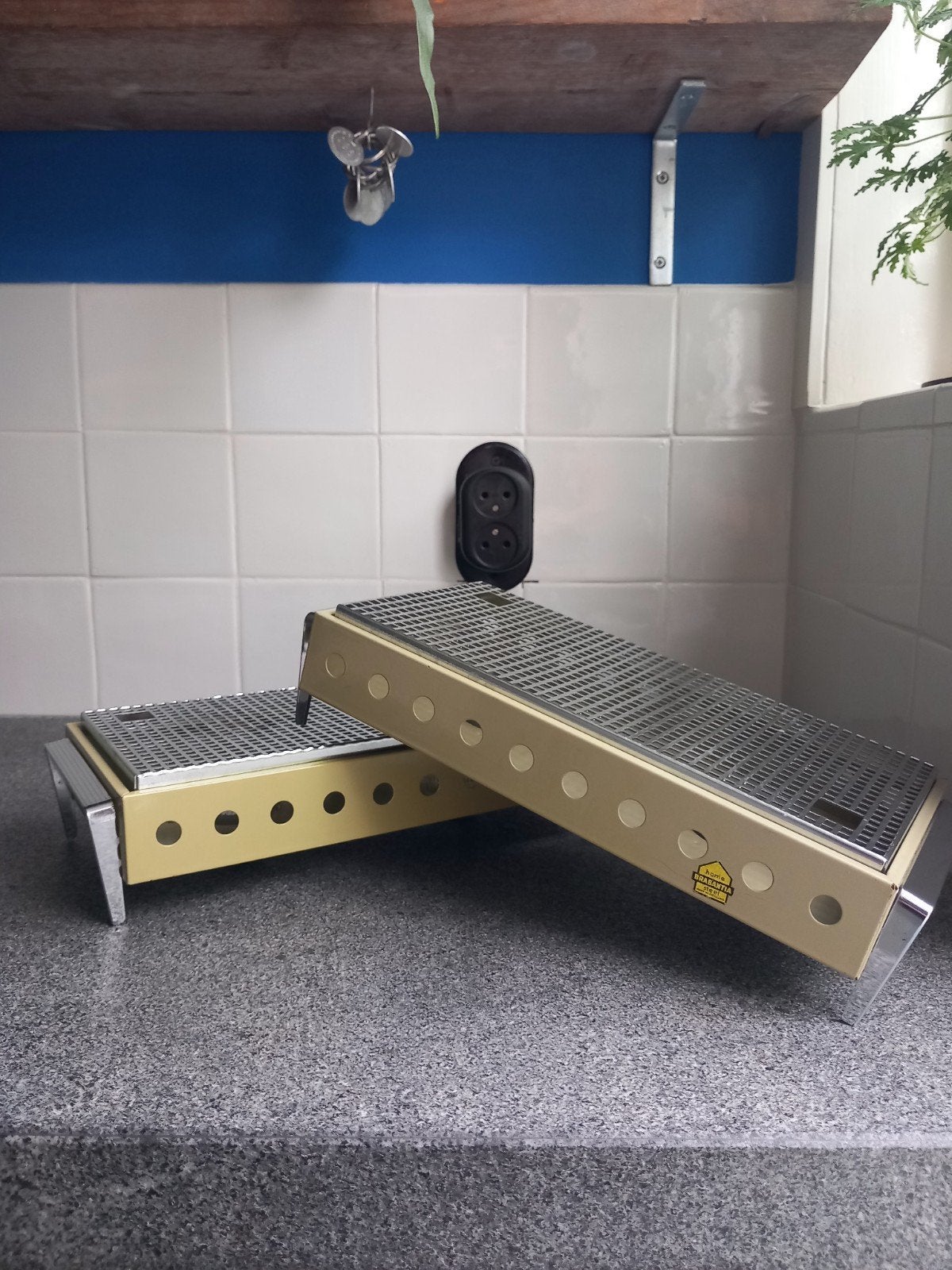 Vintage Brabantia rechaud 2x. Zie omschrijving., Ophalen of Verzenden, Metaal, Brabantia, Groen