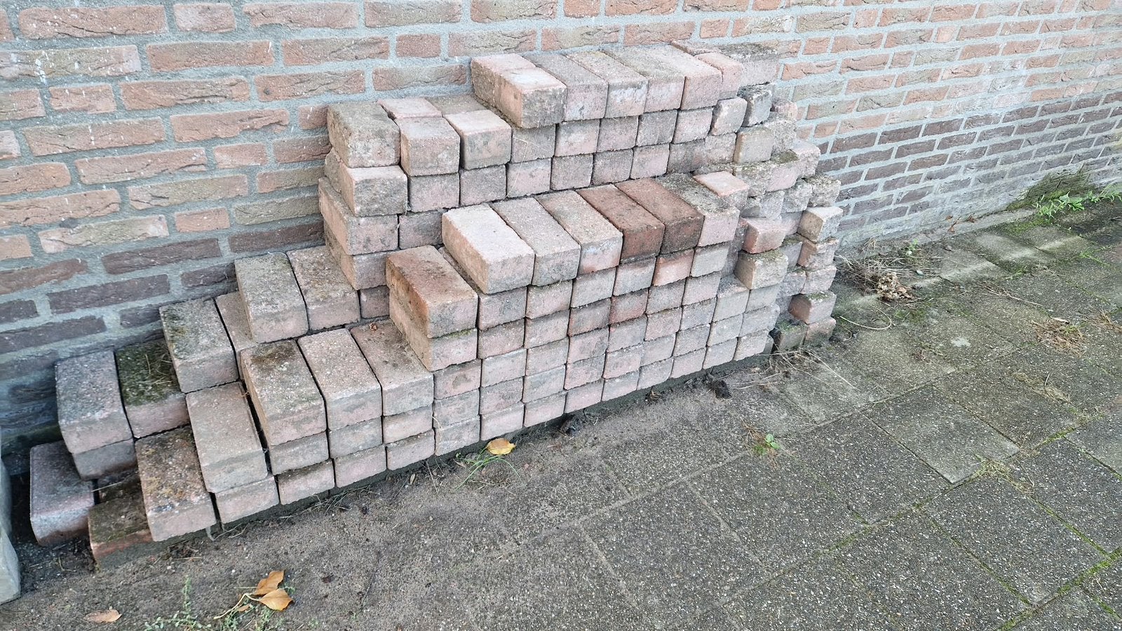 GRATIS rode klinkers, Tuin en Terras, Ophalen, Gebruikt, Klinkers, Minder dan 5 m²