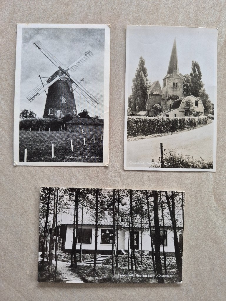 Groesbeek ansichtkaarten, Verzenden, 1940 tot 1960, Gelopen, Noord-Brabant