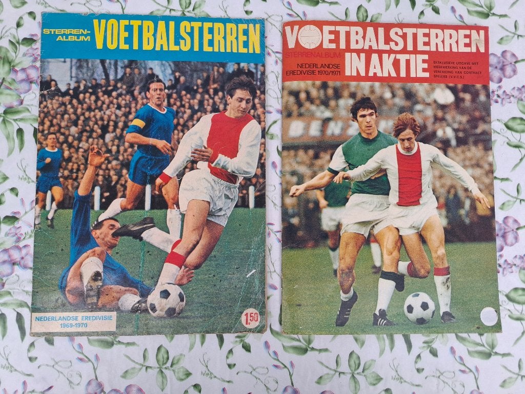 Voetbal sterren Cruyff Hanegem Advocaat Keijzer Krol Hiddink, Verzenden, Gebruikt, Ajax, Poster, Plaatje of Sticker
