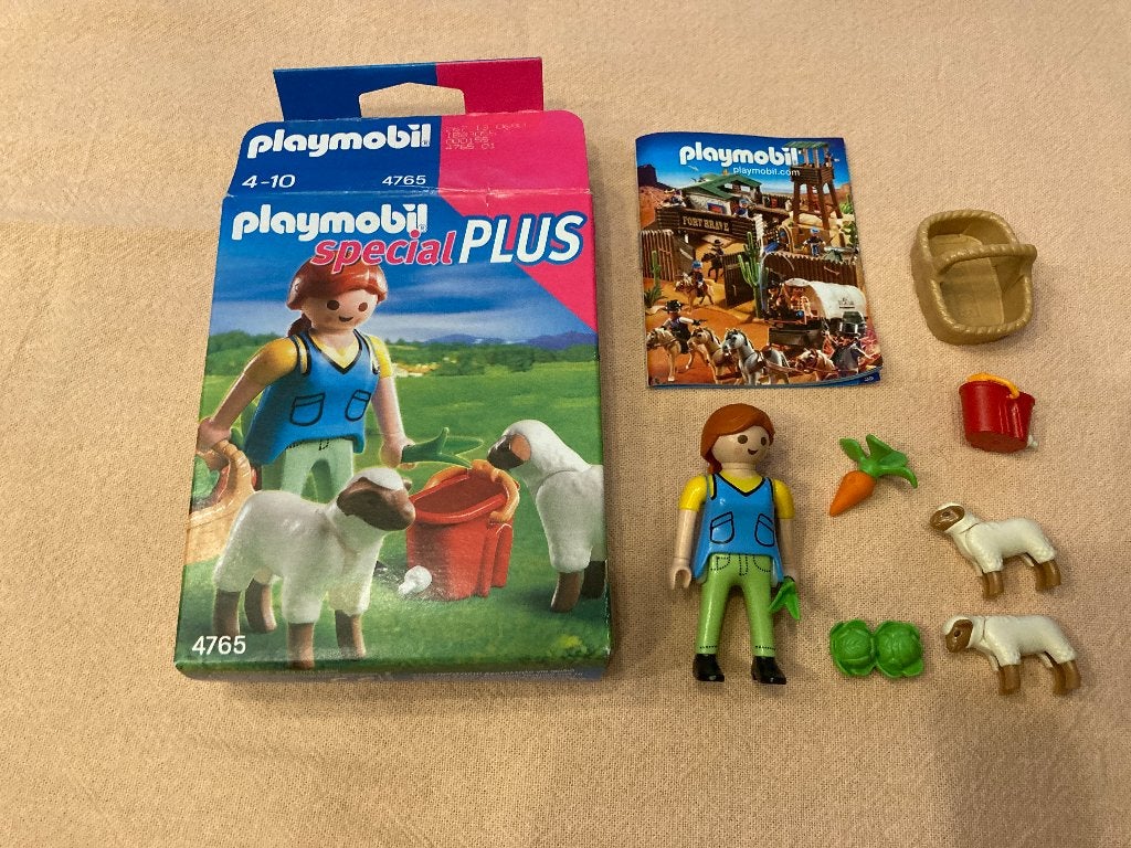 Playmobil special plus 4765 set boerin schaapjes lammetjes!, Complete set, Ophalen of Verzenden, Zo goed als nieuw, Country