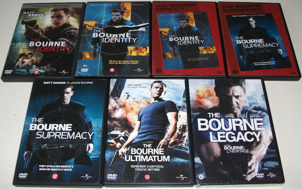 Dvd *** BOURNE *** Deel 1 t/m 4, Vanaf 12 jaar, Ophalen of Verzenden, Zo goed als nieuw, Actiethriller