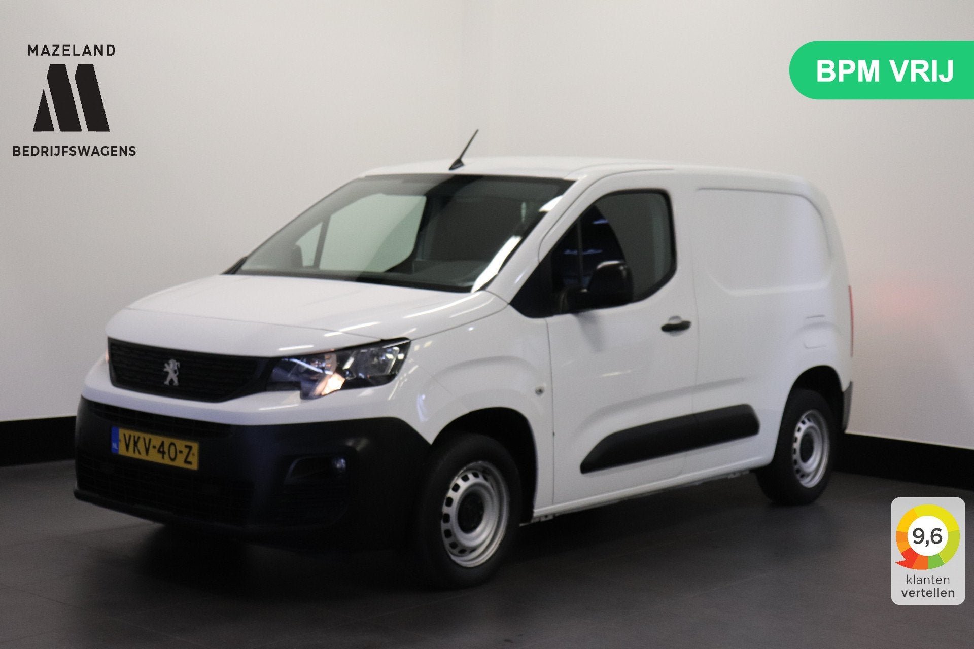 Peugeot Partner 1.2 110PK Benzine - Airco - Navi - Cruise -, Voorwielaandrijving, Stof, Gebruikt, 1199 cc