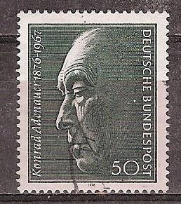 Duitsland Bund, Konrad Adenauer, 1976., Ophalen of Verzenden, BRD, Gestempeld