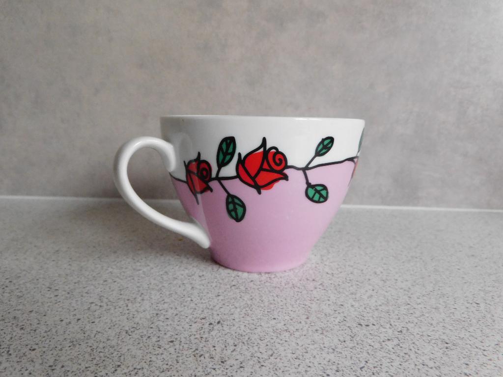 Cappuccino Kop 8x11 cm. Roos Babette Harms, Huis en Inrichting, Keuken | Servies, Ophalen of Verzenden, Zo goed als nieuw, Overige stijlen