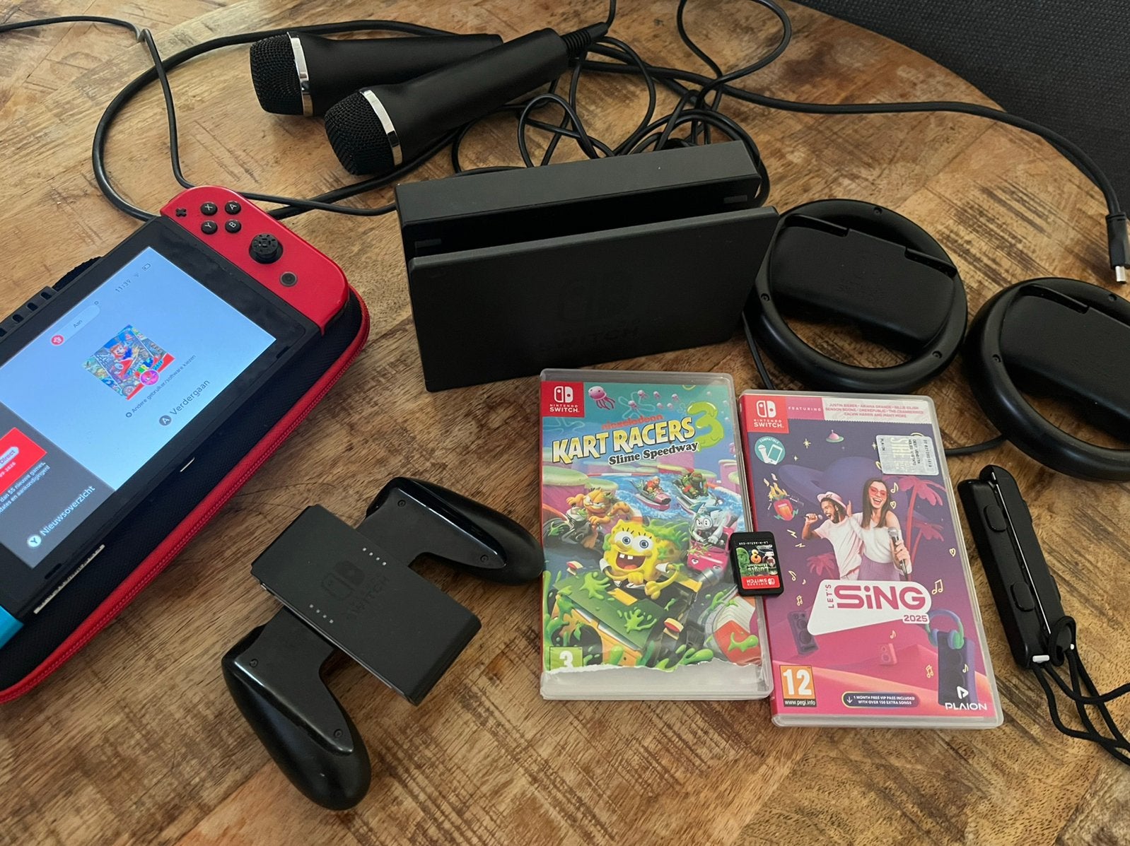 Nitendo Switch met spellen, Ophalen, Met 2 controllers, Switch Original, Gebruikt