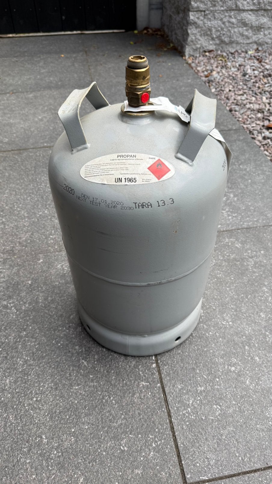 Gasfles Noorwegen / Spanje, Ophalen, Gebruikt