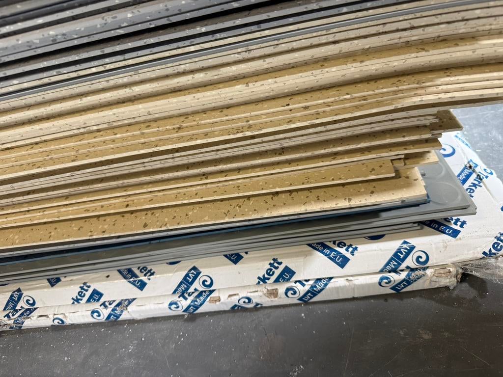Pvc vloren, Doe-het-zelf en Verbouw, Platen en Panelen, Ophalen, Zo goed als nieuw