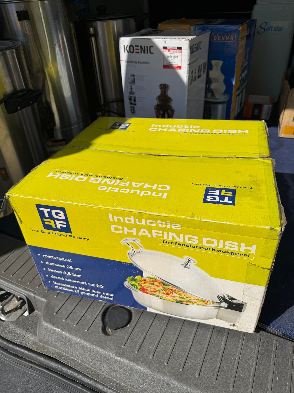 Inductie Chafing Dish Warmhoudbak - The Good Food Factory, Ophalen, Nieuw